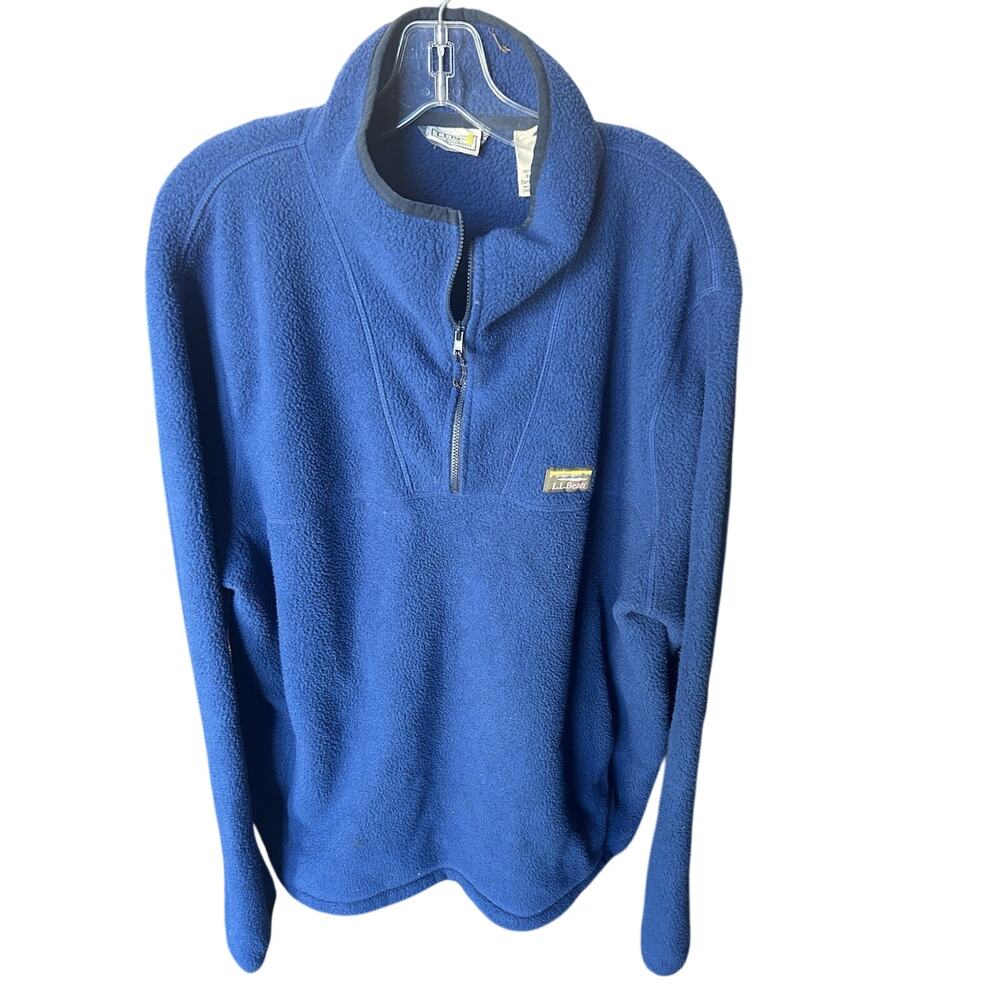 Vintage L.L Bean Fleece Quarter Zip Jacket Size 2XL Tall